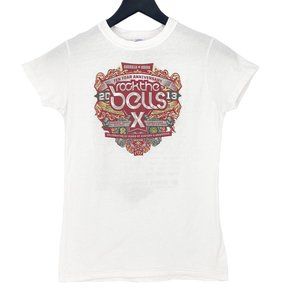 ROCK THE BELLS X 2013 Ten Year Anniversary Hip Hop Tour White T-Shirt Size S
